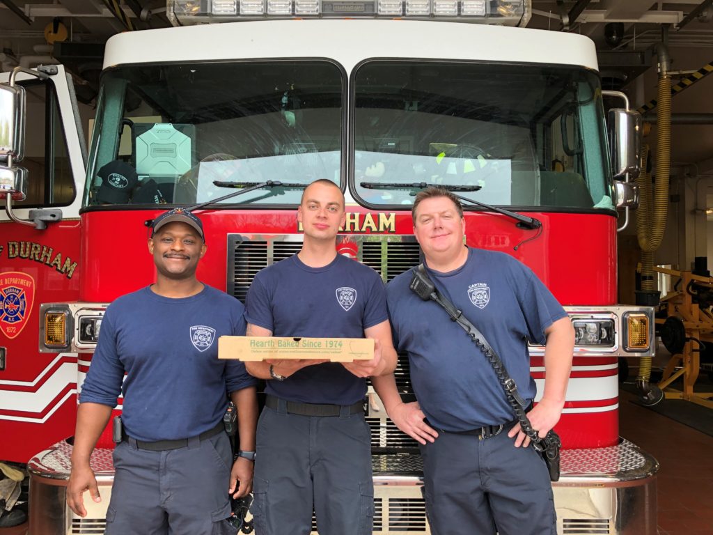 Pizza Delivery to Durham Fire Department in wake of gas explosion